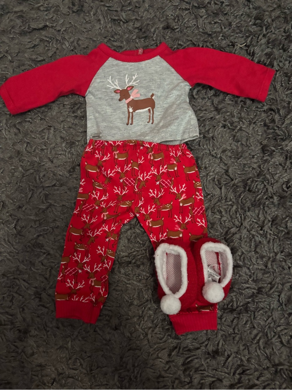 American girl Festive Reindeer PJS